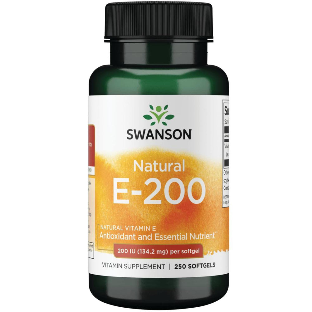 Swanson Natural Vitamin E 200 IU 250 Sgels hero image