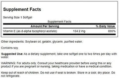 Full-spectrum plant-based Vitamin E formula in Swanson supplement for heart health and wellness
