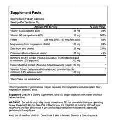 Swanson Nighttime Leg Essentials bottle back label