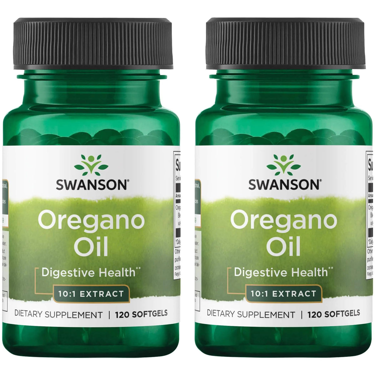 Swanson Oregano Oil 10:1 extract softgels front view (120 softgels, 150 mg)
