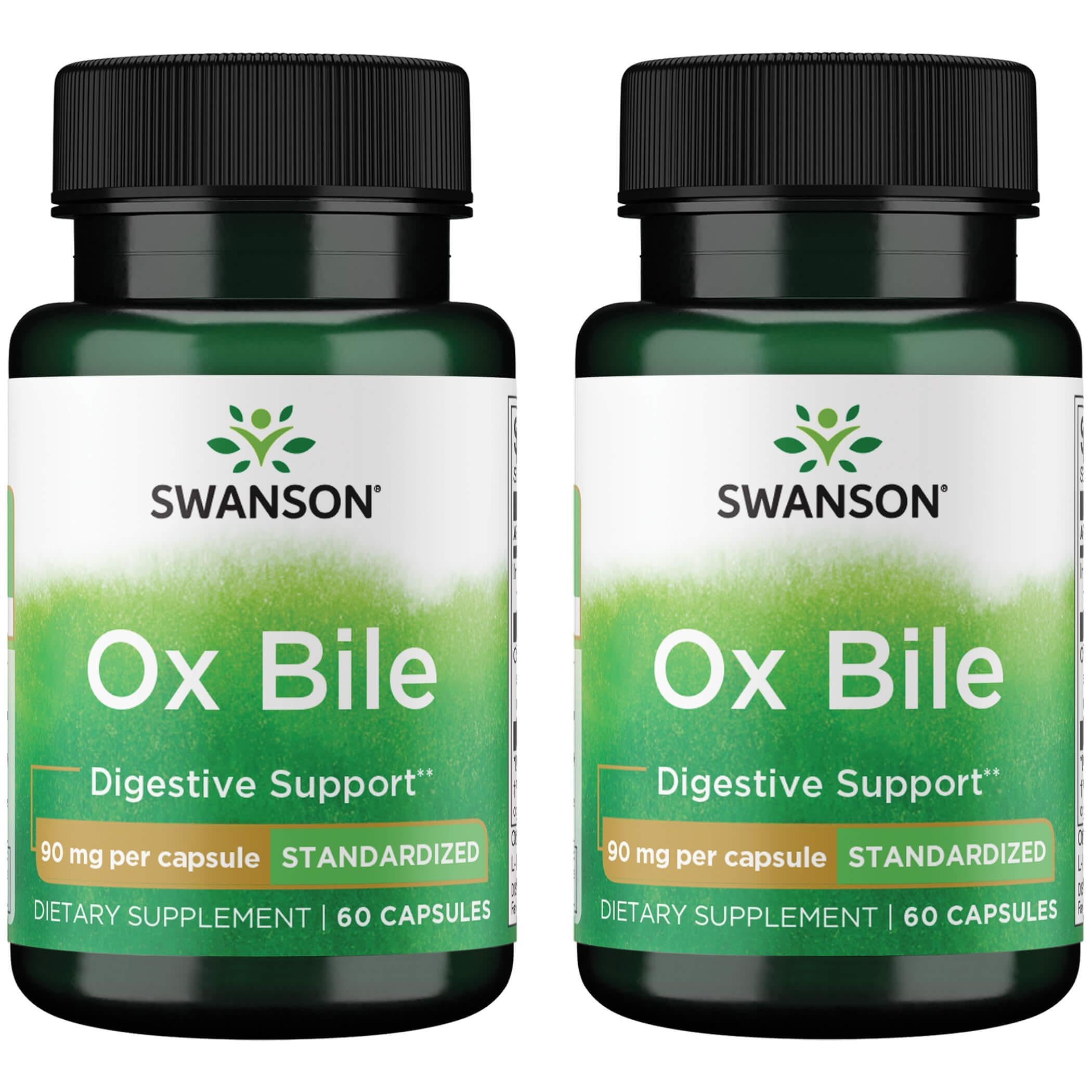 Swanson Ox Bile 90 mg bottle front