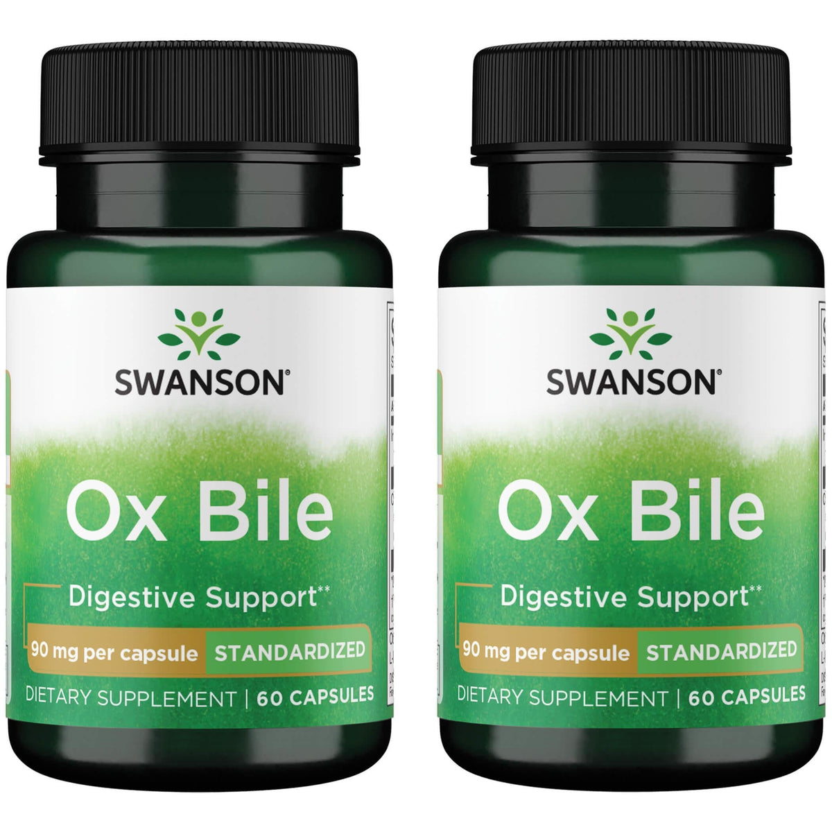 Swanson Ox Bile 90 mg bottle front