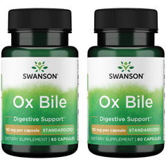 Swanson Ox Bile 90 mg bottle front