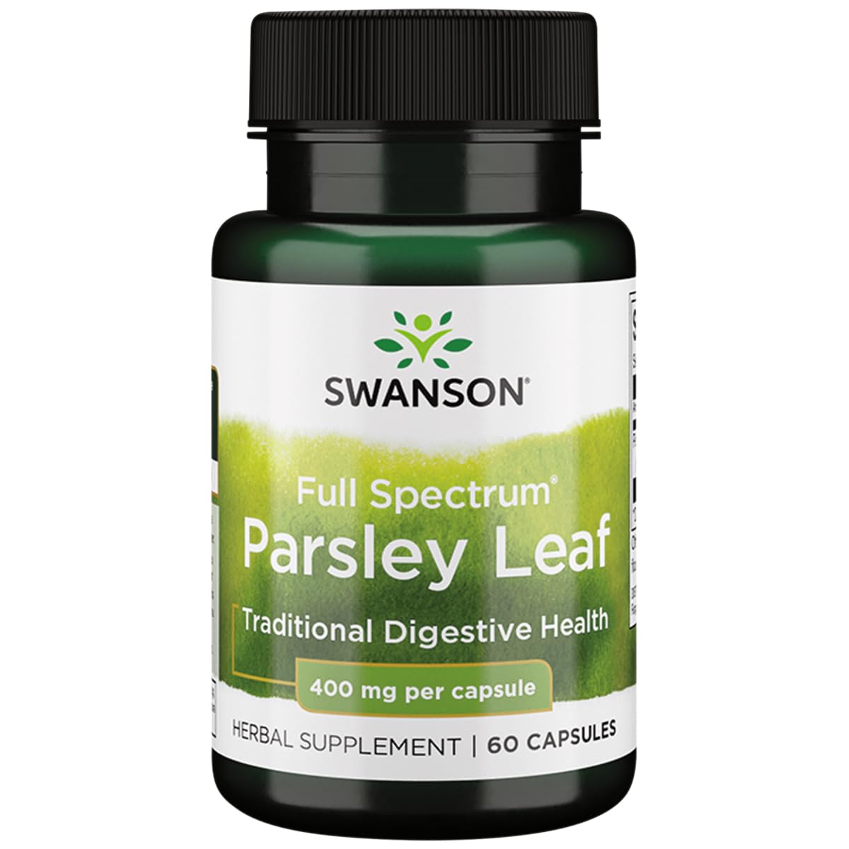 Swanson Parsley Leaf Extract bottle – 60 capsules, 400 mg each
