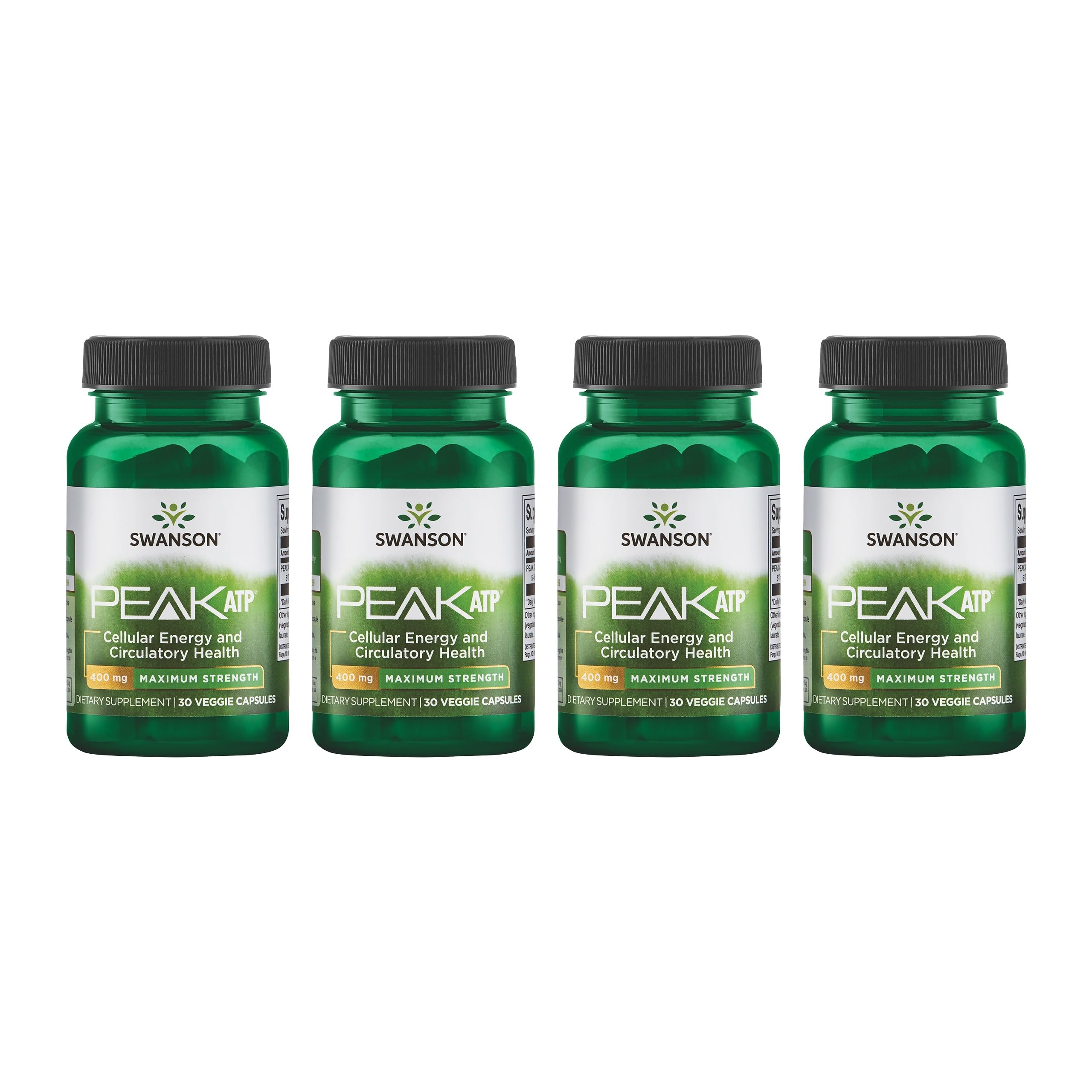 Swanson Peak ATP bottle front highlighting energy support for workouts