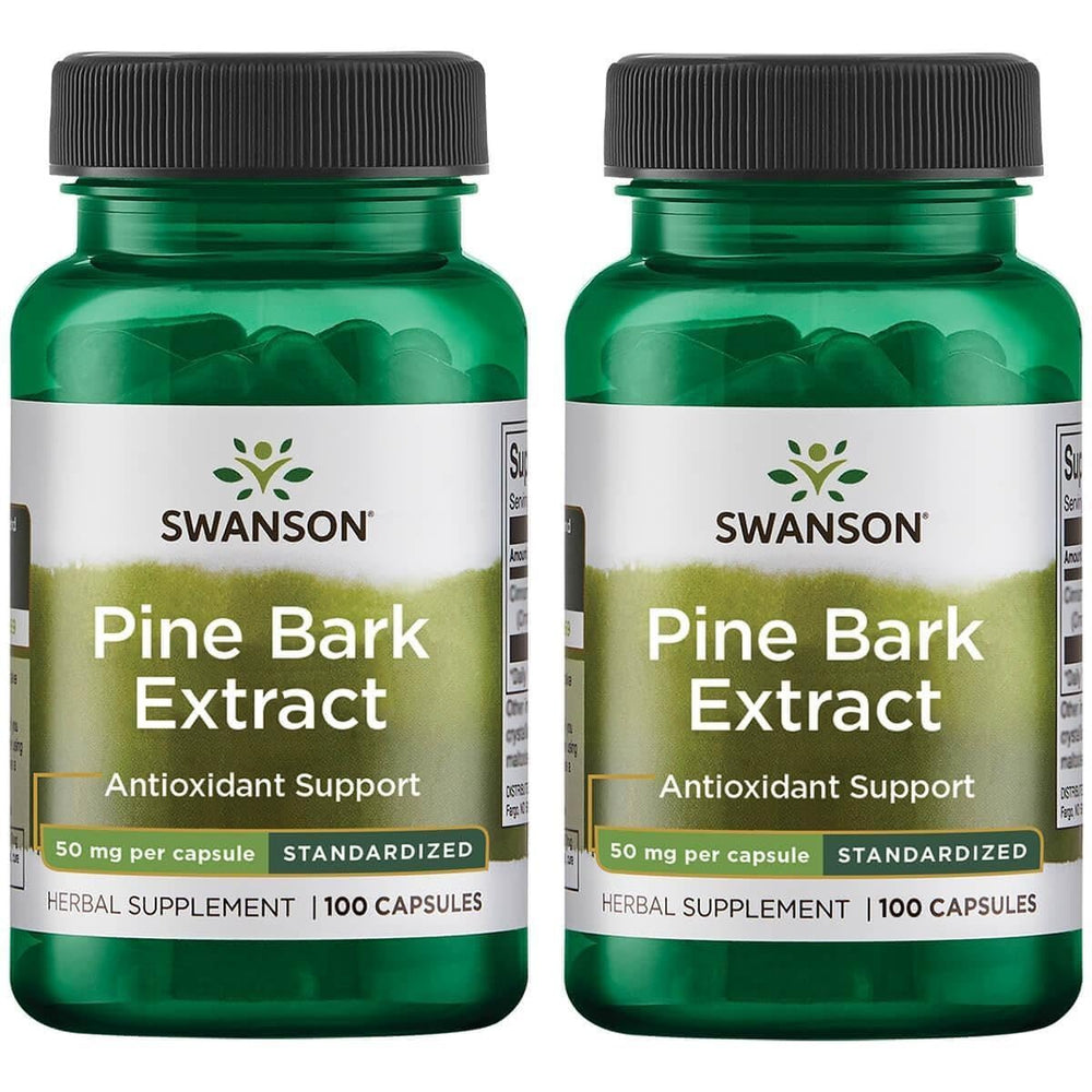 Swanson Pine Bark Extract 50 mg, 100 capsules, 2-pack