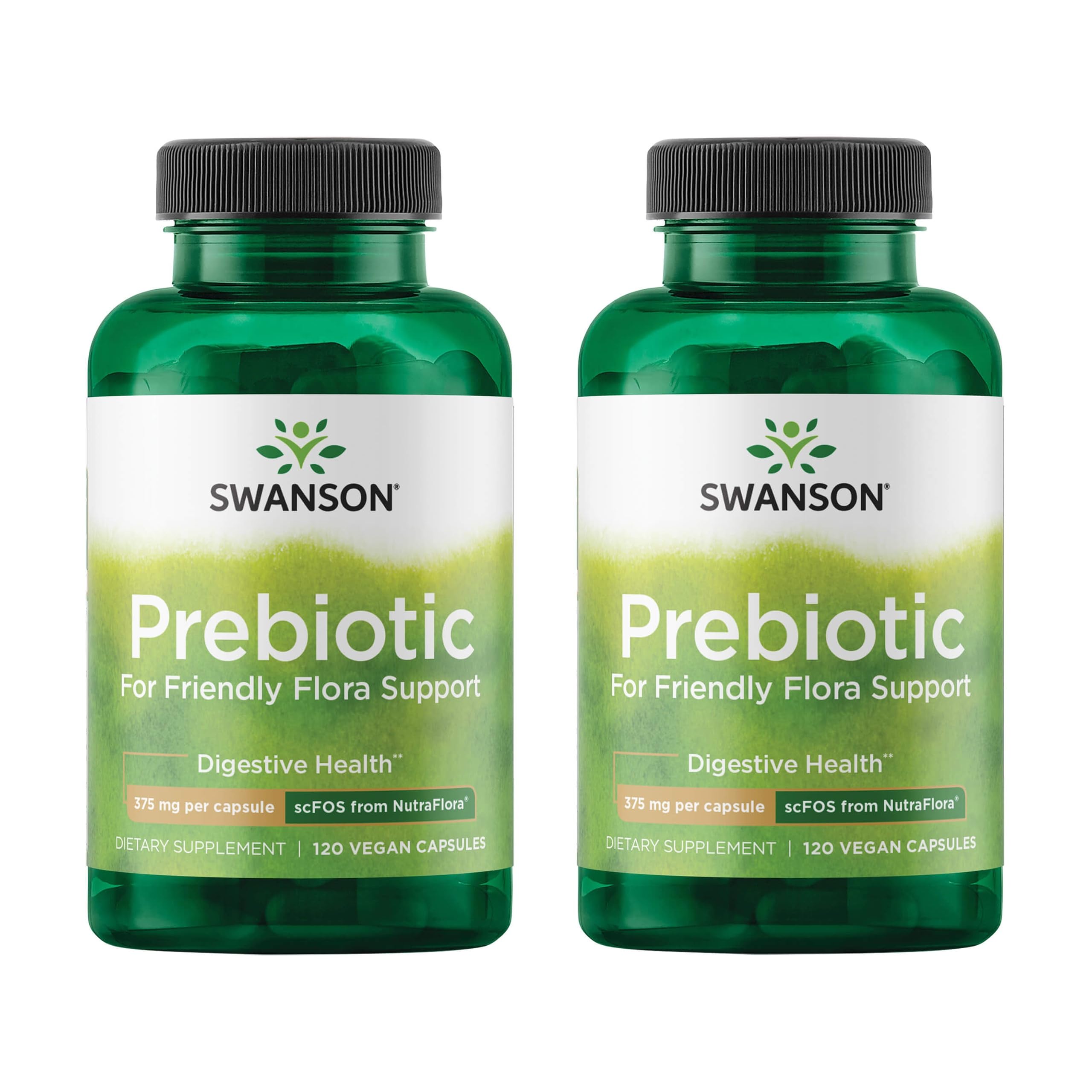Swanson Prebiotic Capsules bottle with label