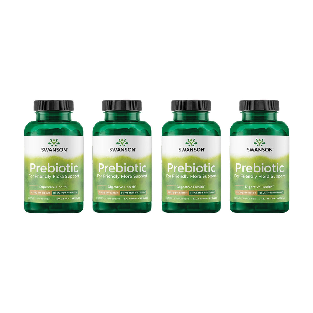 Swanson Prebiotic Capsules 4-pack front view