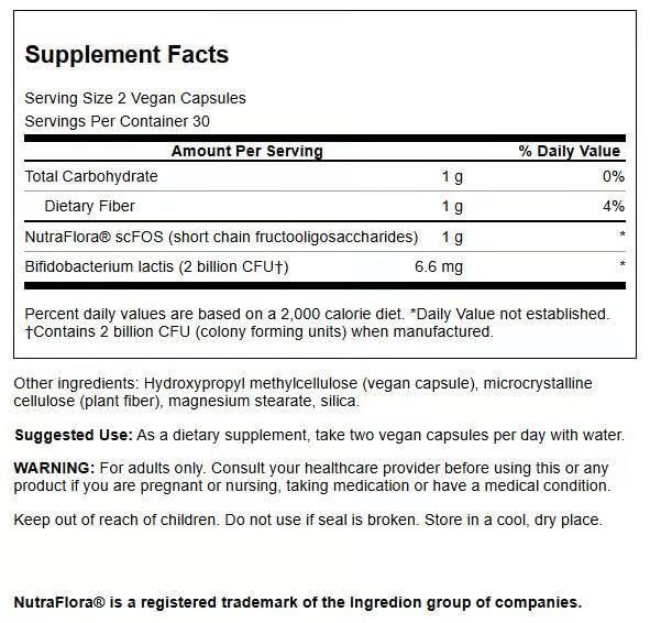 Close-up of probiotic capsule for Swanson supplement