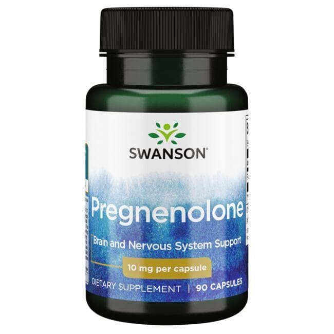 Swanson Pregnenolone bottle on white background