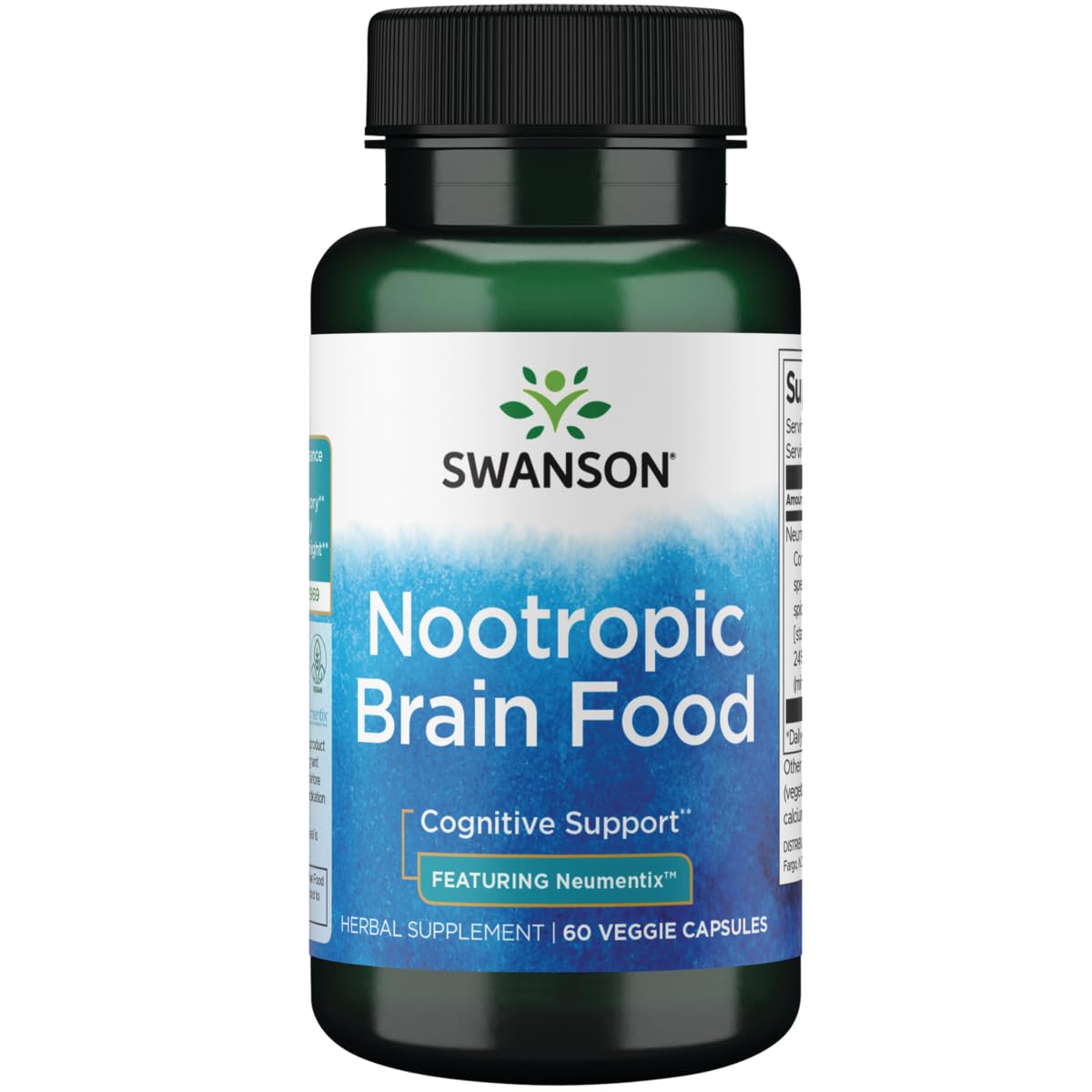 Swanson Premium Brand Nootropic Brain Food Neumentix 450 mg - 60 Veg Caps bottle