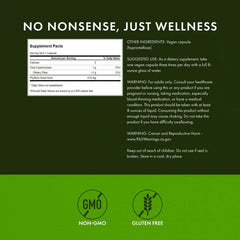 Back of Swanson Psyllium Husk bottle showing supplement facts