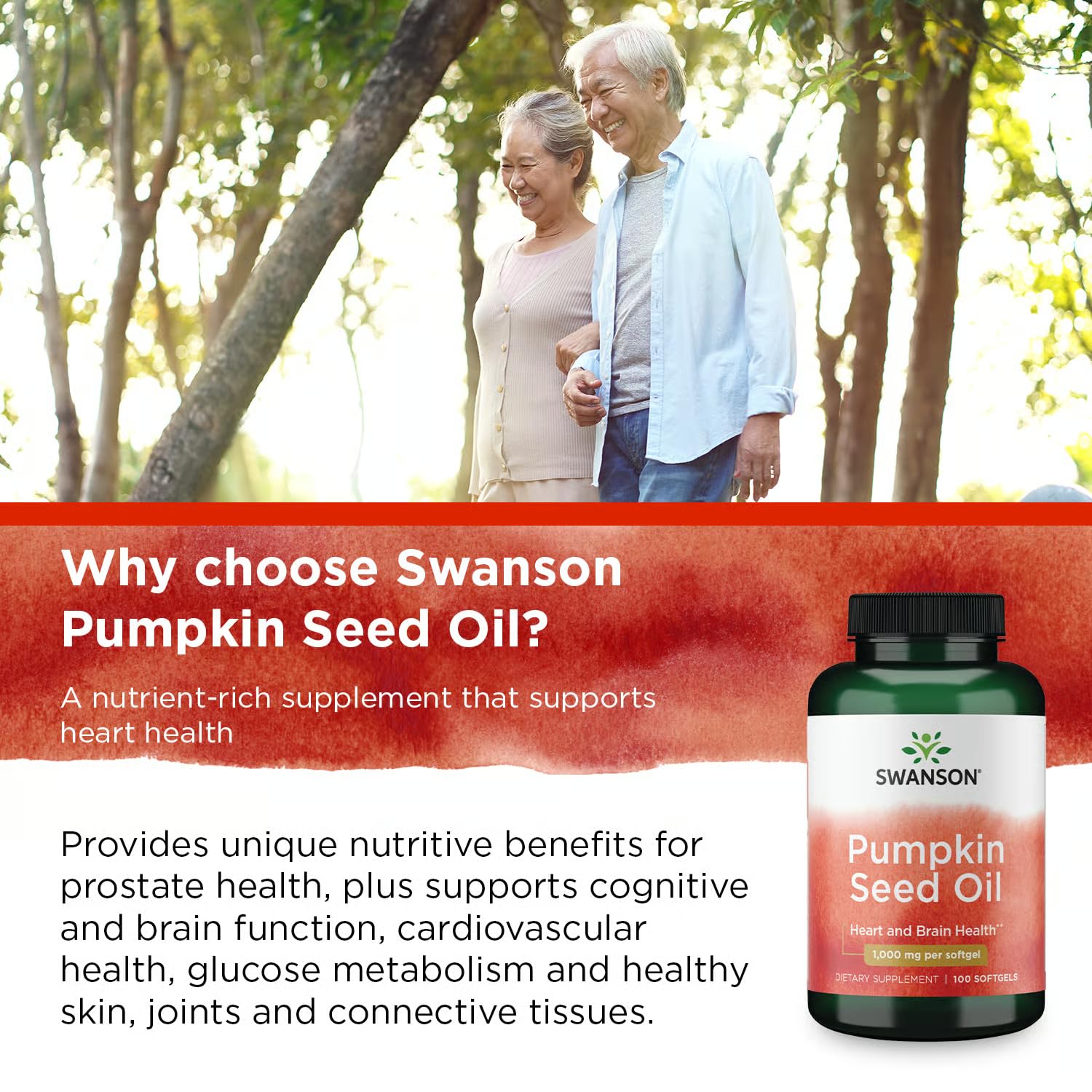 Nutrition label detail for Swanson Pumpkin Seed Oil 1000mg