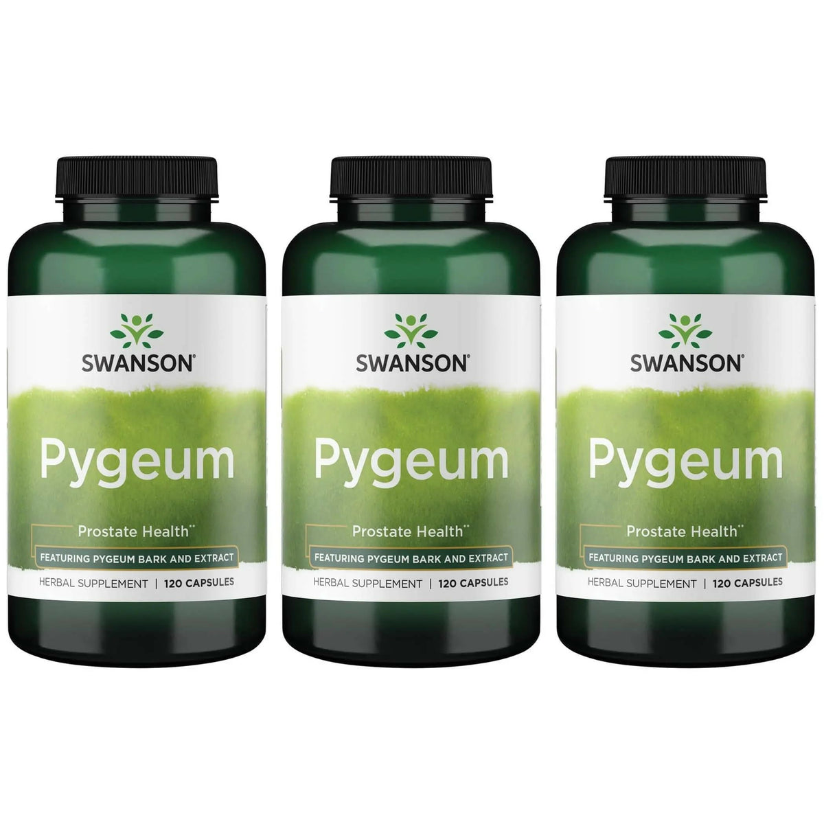 Swanson Pygeum Herbal Supplement bottle and label
