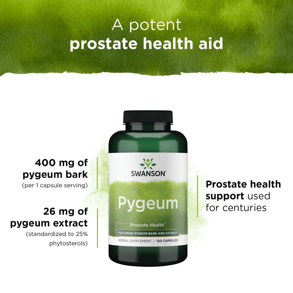 Close-up of Pygeum bark and extract ingredients