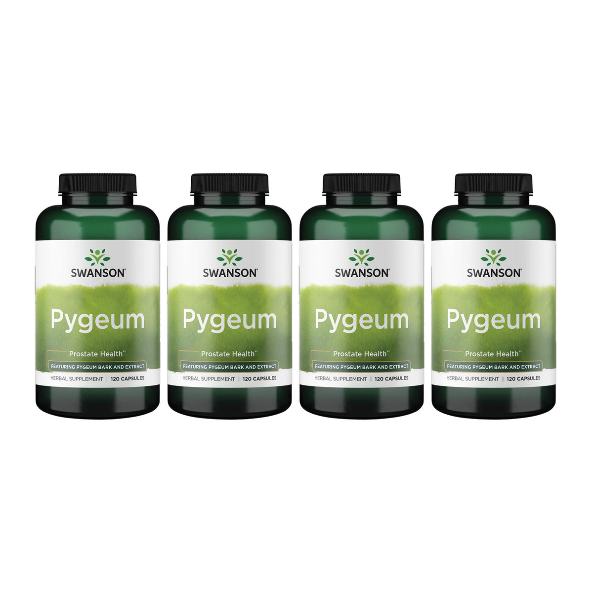 Swanson Pygeum 4-pack bottle front view