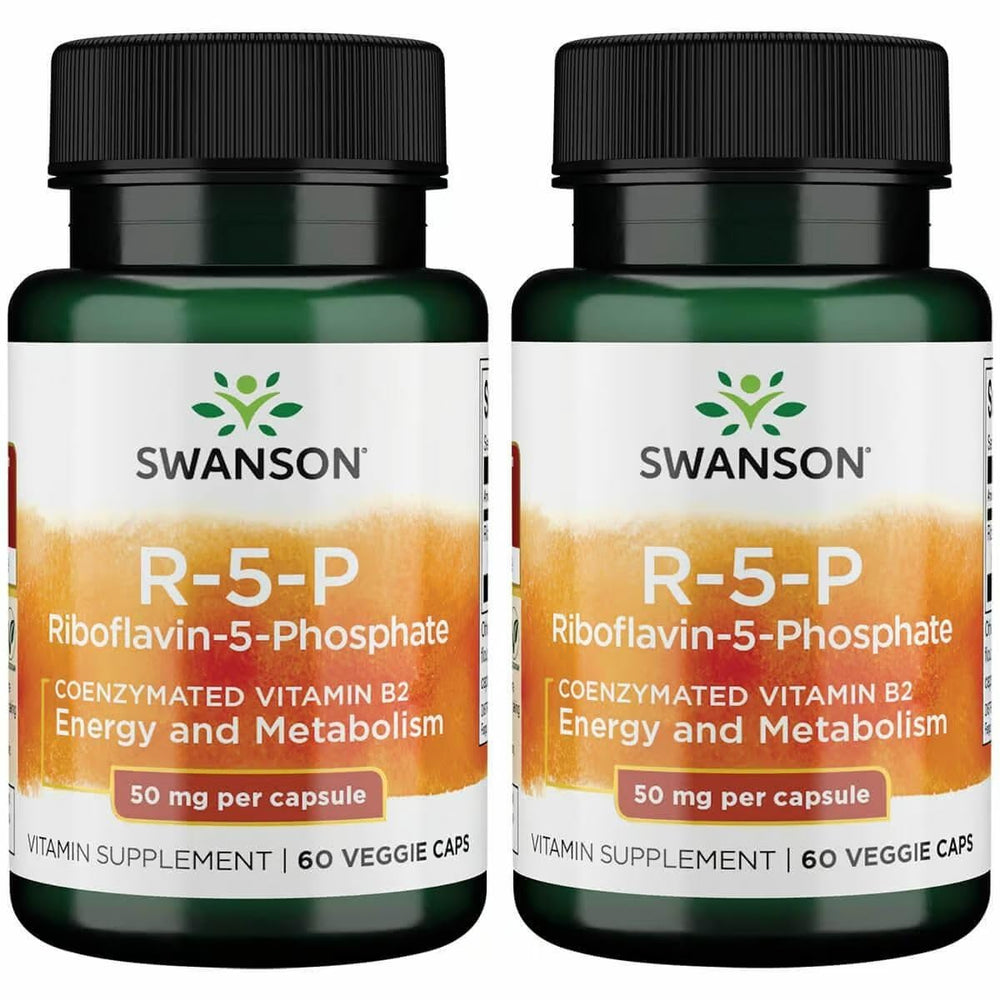 Swanson R-5-P Riboflavin-5-Phosphate 60-cap bottle front view