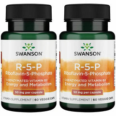 Swanson R-5-P Riboflavin-5-Phosphate 60-cap bottle front view