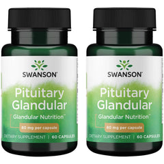 Swanson Raw Pituitary Glandular bottle front view – 80 mg per capsule