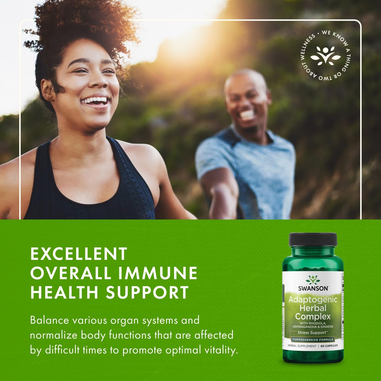 60 capsules container for Swanson supplement