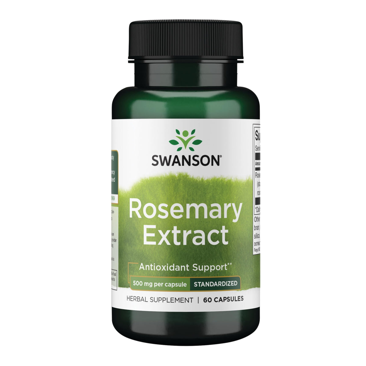 Swanson Rosemary Extract bottle – 500 mg, 60 capsules