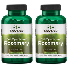 Swanson Rosemary Full Spectrum 90-capsule bottle, 2-pack hero image