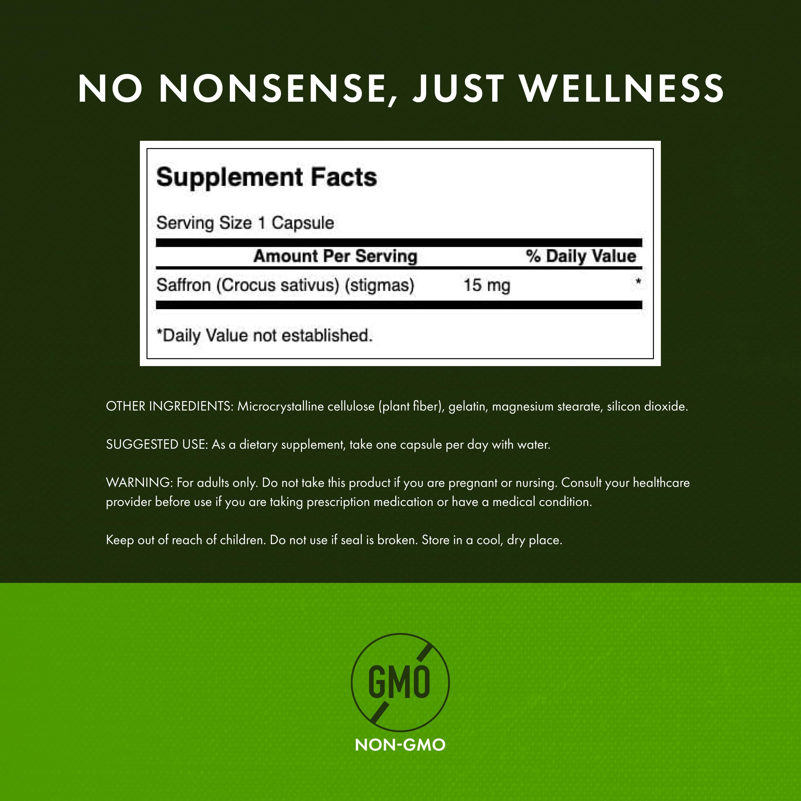 Natural mood support benefits of saffron supplement