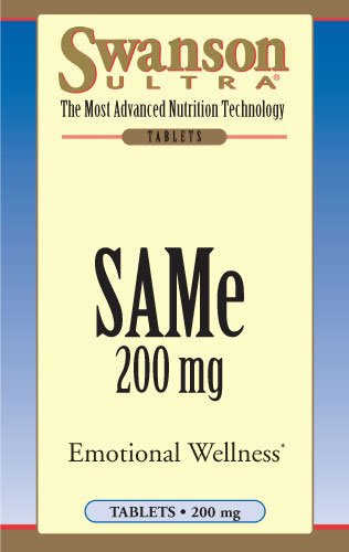 Close-up of Swanson SAME 200 mg 60 tabs bottle