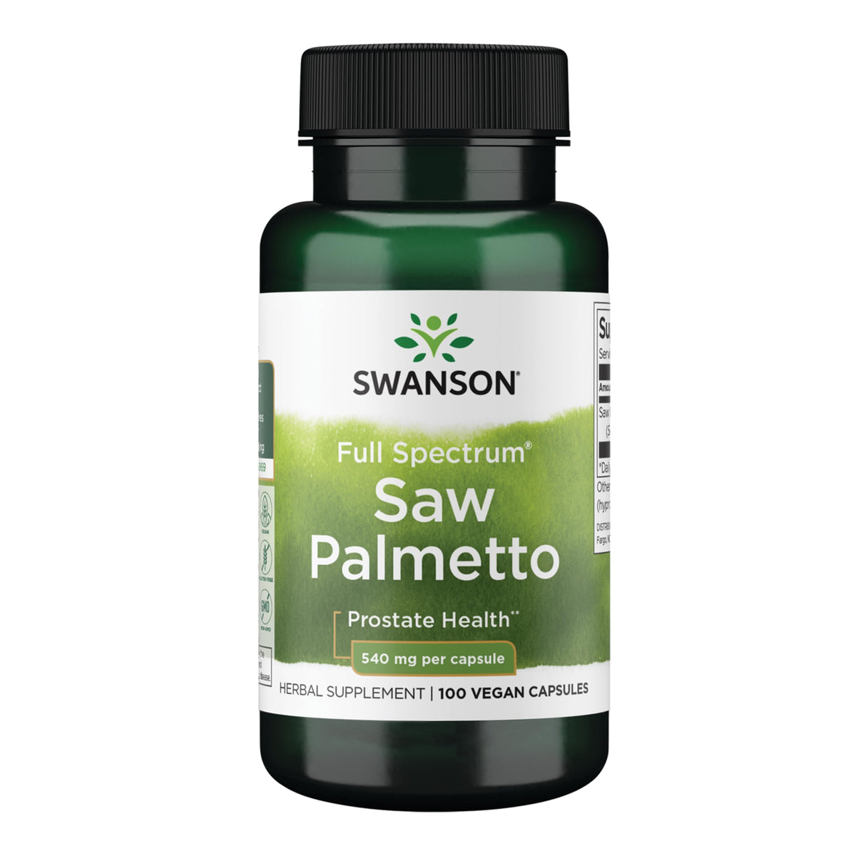 Swanson Saw Palmetto 540 mg bottle