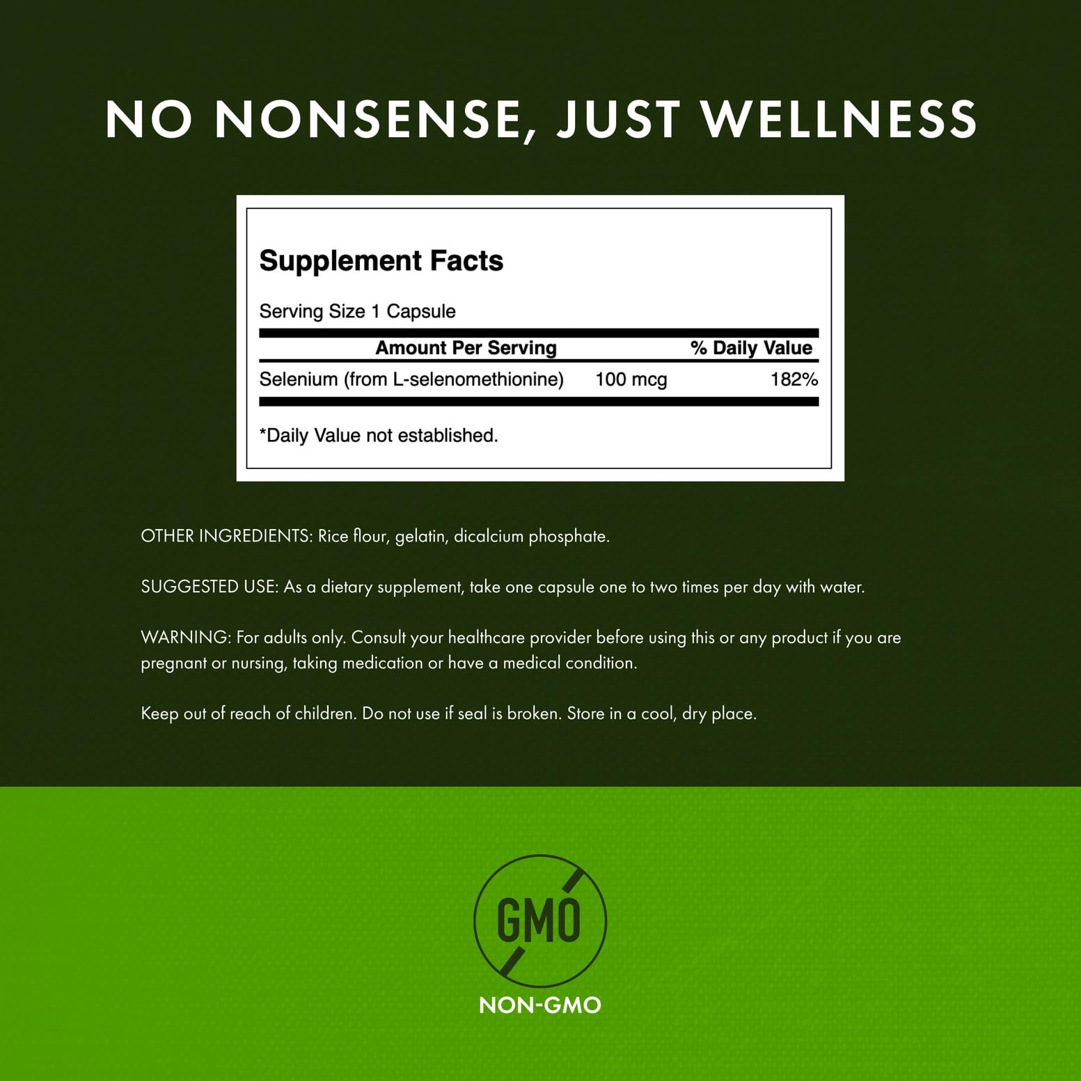 Swanson Selenium product packaging and bottle