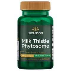 Swanson Siliphos Milk Thistle Phytosome 300 mg bottle - front view