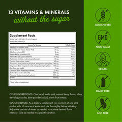 Swanson Simply Hydrate Berry Blast drink in glass showcasing refreshing flavor.