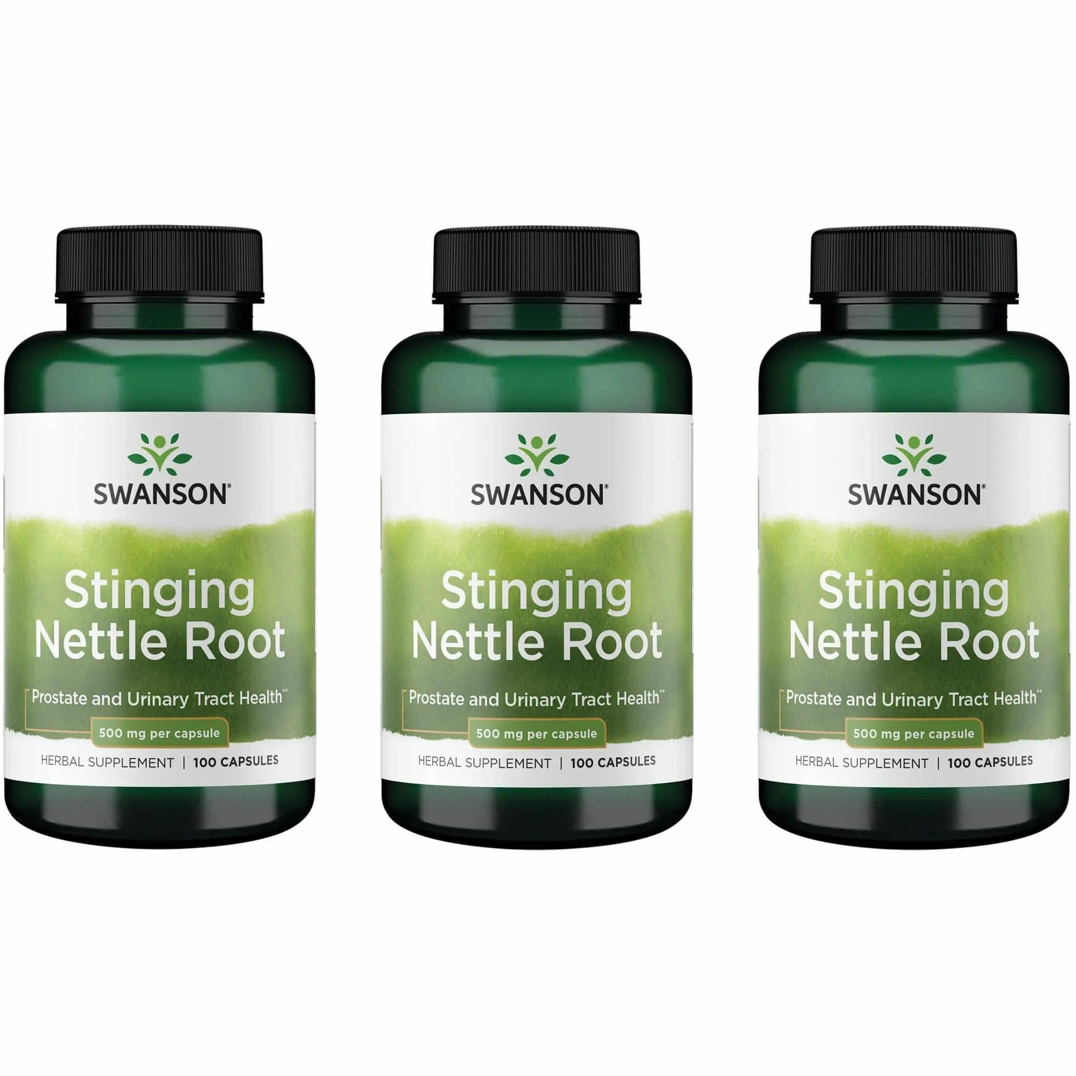 Bottle of Swanson Stinging Nettle Root 100 capsules