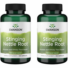 Swanson Stinging Nettle Root 500mg bottle – 2-pack hero image