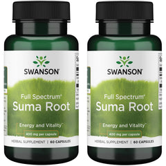Swanson Full Spectrum Suma Root 400 mg 60 capsules - 2 pack
