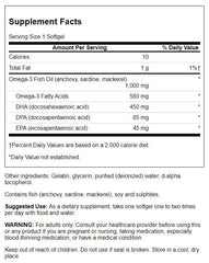 Pack of Swanson Super Dpa Fish Oil 60 Sgels in a 4-pack