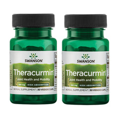 Swanson Theracurmin bottle label showing 100 mg turmeric extract