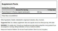Thyme leaf capsules close-up
