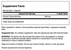 Close-up of thymus glandular capsules