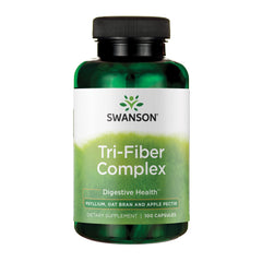 Swanson bottle front label showing Tri-Fiber Complex for easy identification and trust