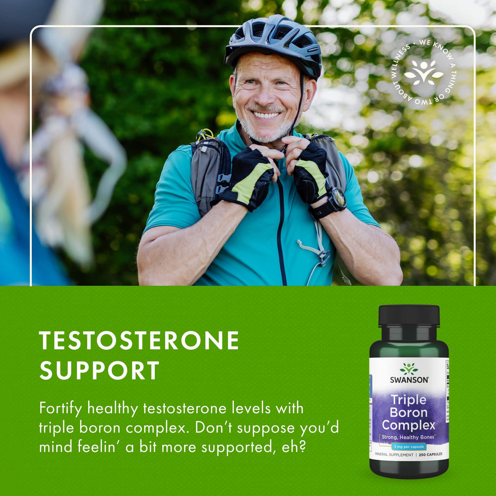 Swanson Triple Boron Complex bottle on white background