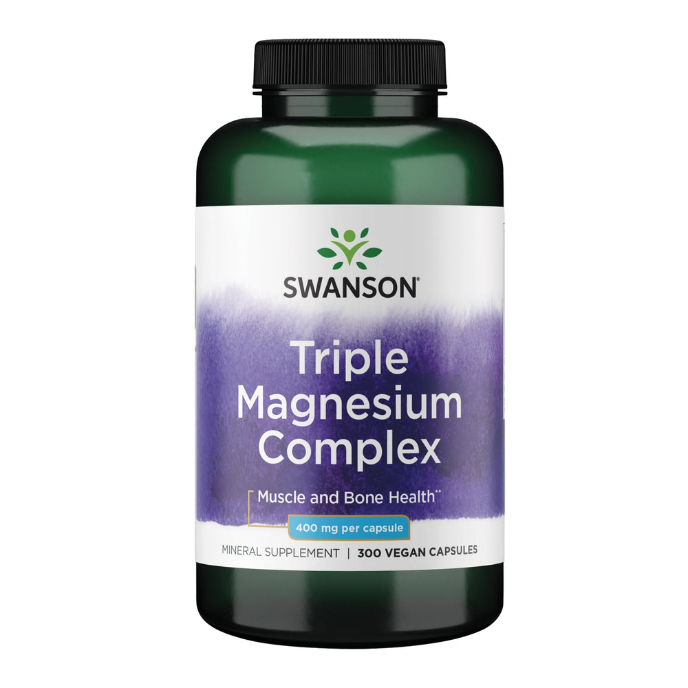 Swanson Triple Magnesium Complex bottle front label