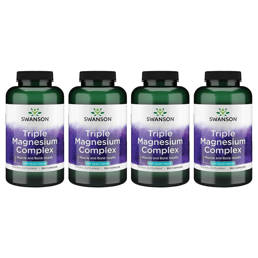 Swanson Triple Magnesium Complex bottle with 300 capsules