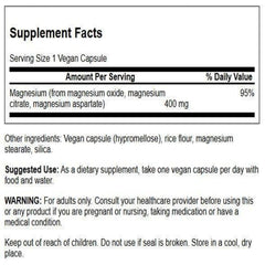 Swanson Triple Magnesium Complex bottle with capsules