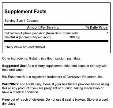 Close-up of Swanson Alpha Lipoic Acid bottle