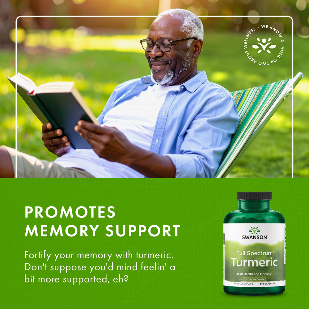 Brain and heart health turmeric imagery