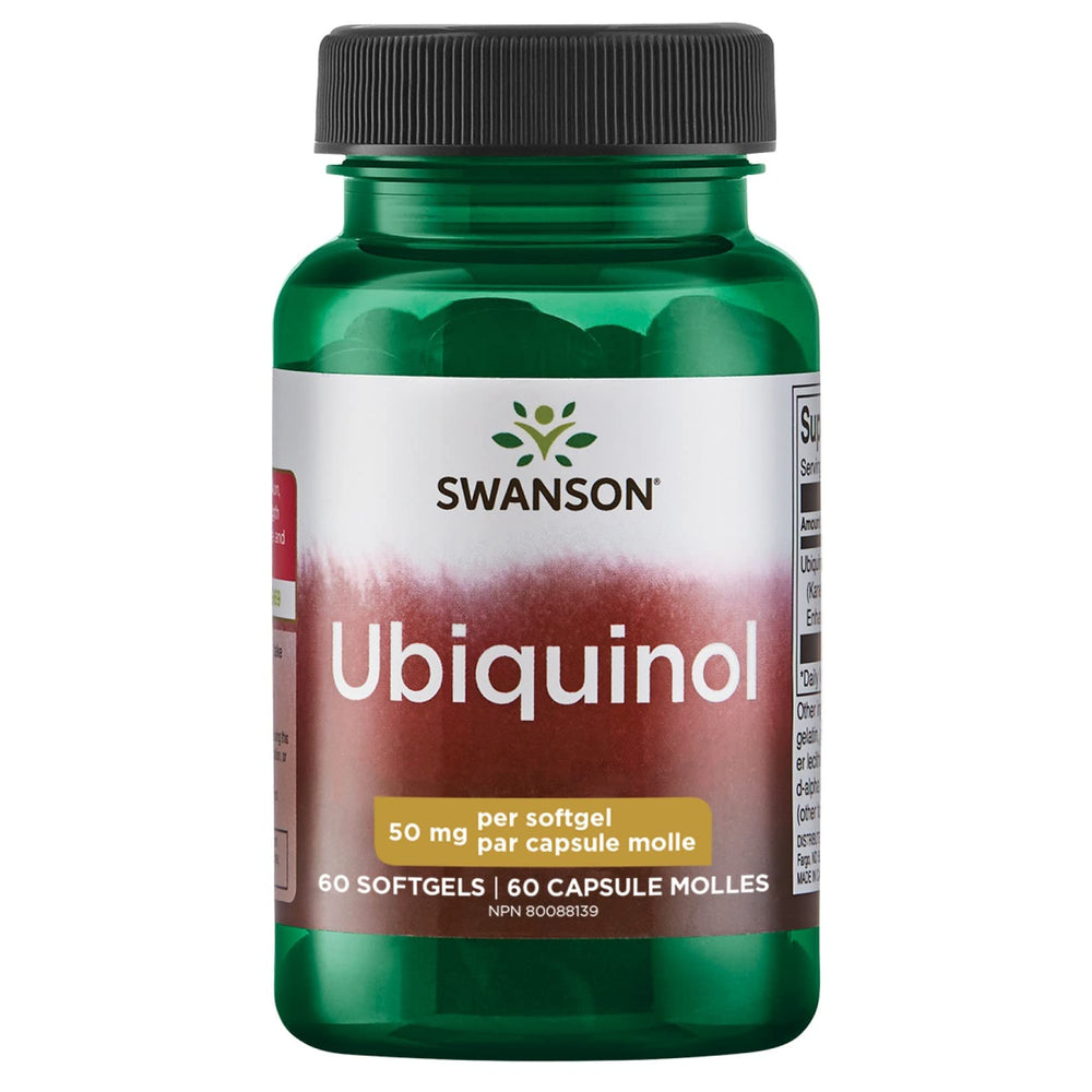 Swanson Ubiquinol 50 mg - 60 softgels bottle