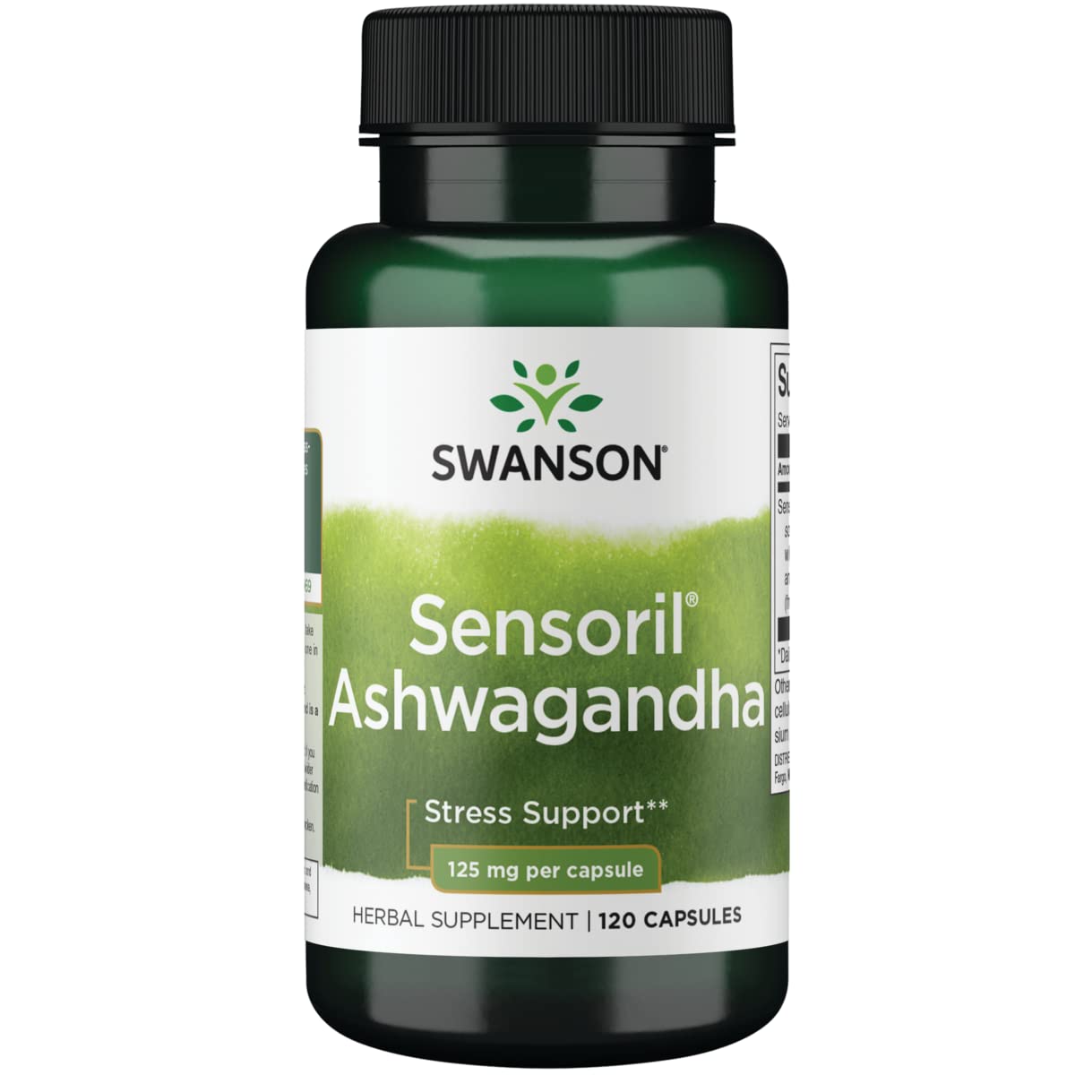 Swanson UL Sensoril Ashwagandha 125mg bottle label
