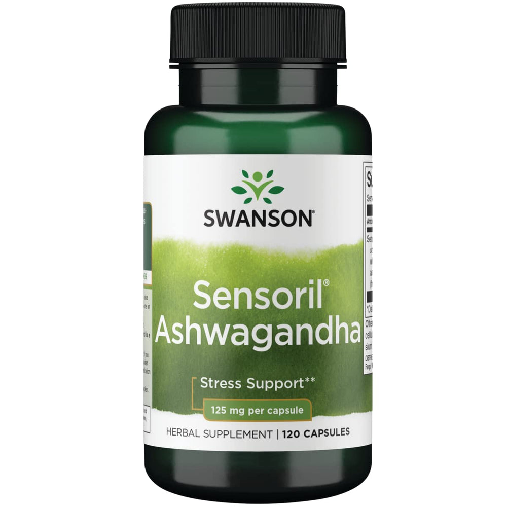 Swanson UL Sensoril Ashwagandha 125mg bottle label