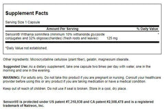 Close-up of Swanson UL Sensoril Ashwagandha 125mg capsules